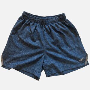BCG Boys Running Shorts, Small, Blue with Pockets, Elastic Waistband, Slits